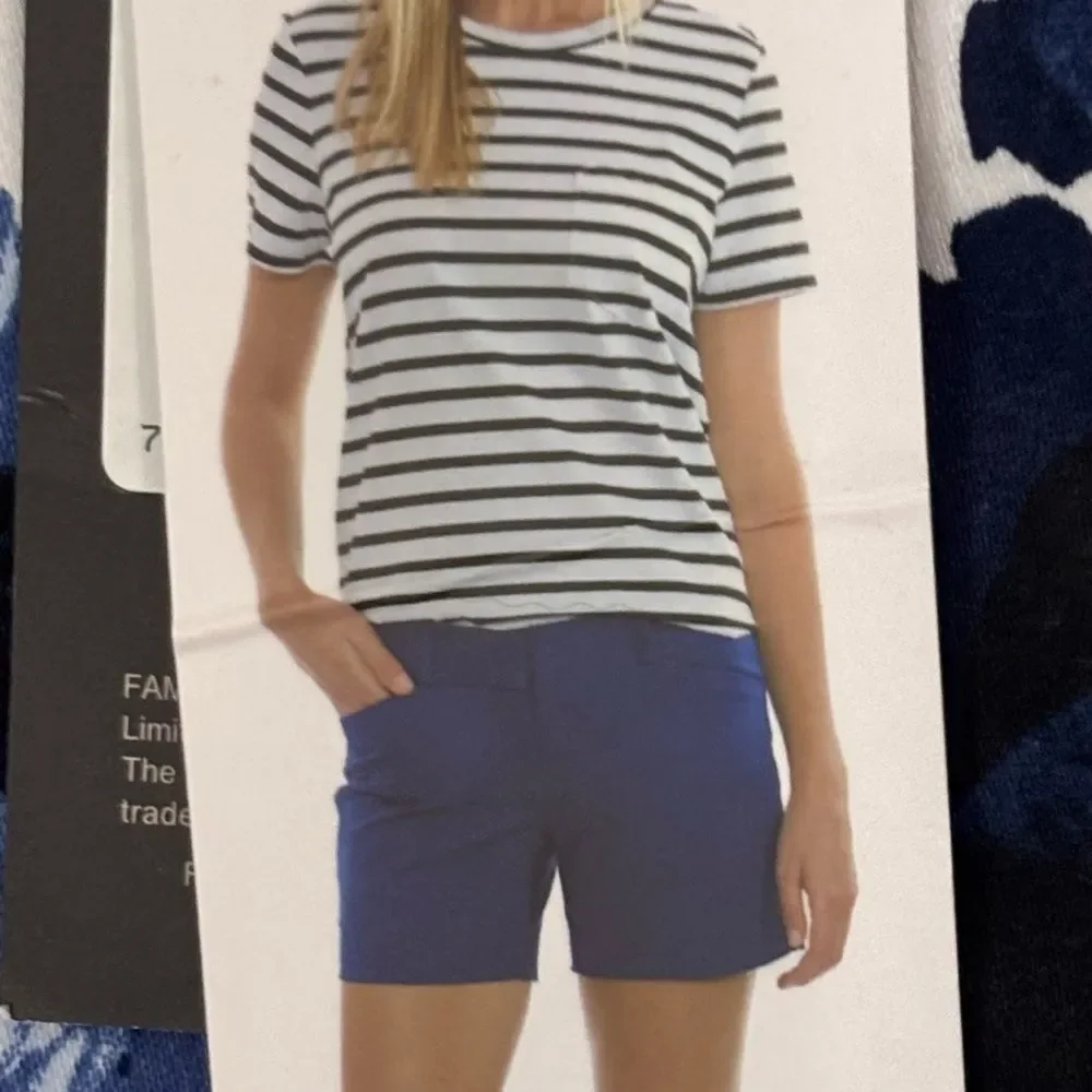The Limited | Women’s Indigo Navy Floral Tailored Fit Casual Shorts Size 4